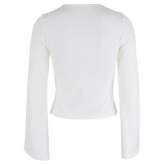 Portrait Fashion Ribbed Top
