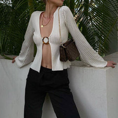 Portrait Fashion Ribbed Top