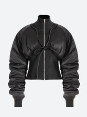 Chaqueta acolchada de pana con cremallera