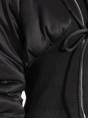 Chaqueta acolchada de pana con cremallera