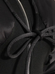 Chaqueta acolchada de pana con cremallera