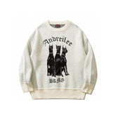 Y2K Streetwear 3D Dobermann Grafik Strickpullover von Andreilee