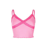 Top acanalado de verano puro