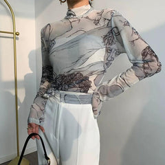 Top de malla Renaissance Heads