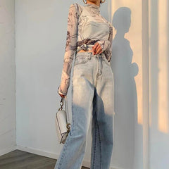 Top de malla Renaissance Heads