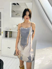 Renaissance Minikleid mit offenem Rücken