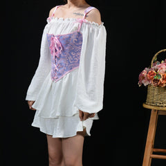 Top de corsé con detalle de cinta