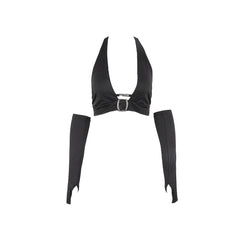 Risk Business Set aus Oberteil und Armhandschuhen