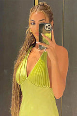 "Maryline" Satinkleid 4 Farben