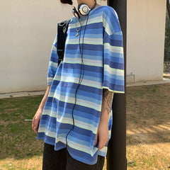 Run Your Game – Gestreiftes T-Shirt