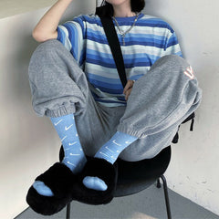 Run Your Game – Gestreiftes T-Shirt