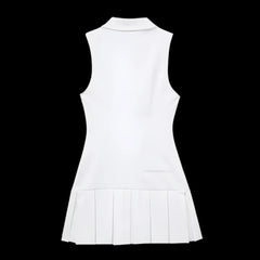 Women's Box Pleated Casual Short Dress