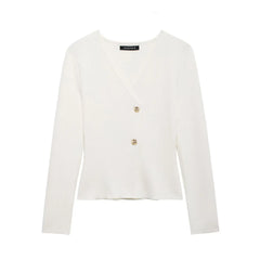 Long Sleeve Asymmetry Knitted Cardigan