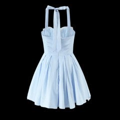Corset Tie Bow Halter Dress