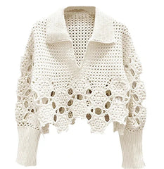 Crochet Long Sleeve Top