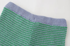 Holiday Retro Shorts Suit Lace Up Knitted