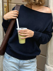 Women's Minimalist Loose Knit Pullover