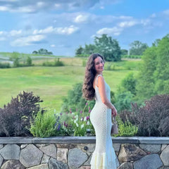 Spaghetti Ruffle Wrap Knit Beach Dress