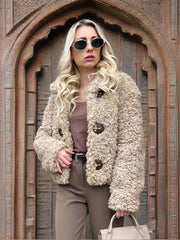 Winter Coats Single Breasted Turn-Down Collar Jackets