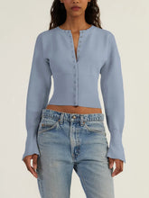 Autumn Knitwear Cardigan Ribbed Patchwork Cropped Top