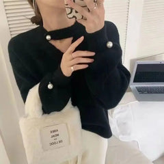 Pearl Full Sleeved Loose Knit Sweater