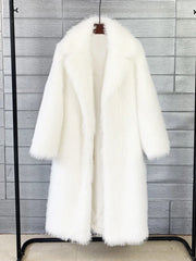 Winter Fur Feather Overcoat Loose Streetwear Jacket