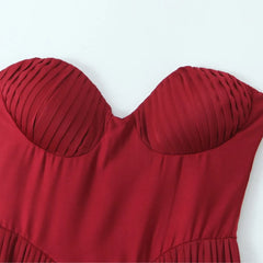 Chest With Pad Corset style Strapless Dress