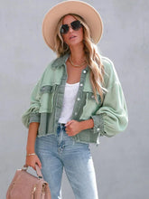 Women Long Sleeve Patchwork Loose Jackets