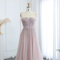 Sequined Beaded Evening Dresses with Straps