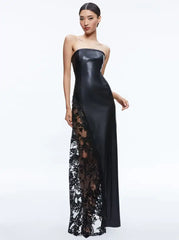 Women's Patchwork Evening Party Dress