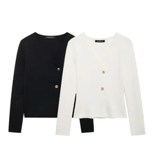 Long Sleeve Asymmetry Knitted Cardigan