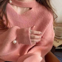 Pearl Full Sleeved Loose Knit Sweater