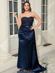 Glitter Patchwork Ankle Length Dress
