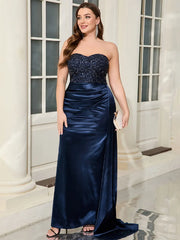 Glitter Patchwork Ankle Length Dress