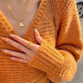 Orange Cropped Soft Sweater