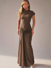 Short Sleeve Maxi Dress Curvy Silhouette & Flattering Tie-Up