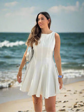 Sleeveless Pleated Summer Dress