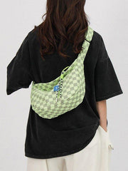 Plaid shoulder bag