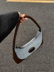 Retro Denim Portable Shoulder Bag