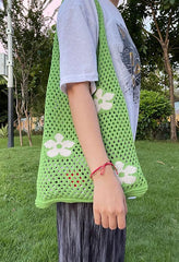 Cutout Flower Eco Shoulder Bag