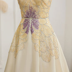 Beaded Butterfly Evening Dress
