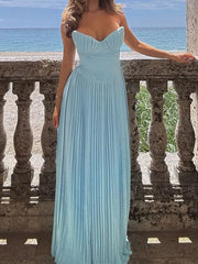 Pleated Maxi Dress