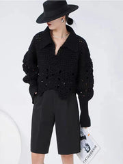 Crochet Long Sleeve Top