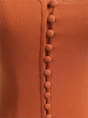 Kurzarm-Tops aus Baumwolle mit quadratischem Kragen