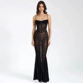 Panther Print Women Open Back Bodycon Dress