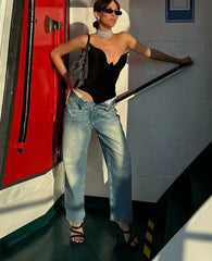 Solid Strapless Low Neck Bodysuit