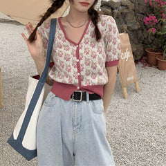 Secret Garden Oberteil mit Knopfleiste