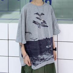 T-Shirt mit ästhetischem „Serenity“-Print