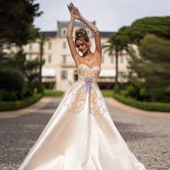 Beaded Butterfly Evening Dress