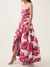 Strapless Sleeveless High Waist Temperament Long Dress